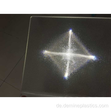 Prismatische transparente Lichtplatte aus Polycarbonat